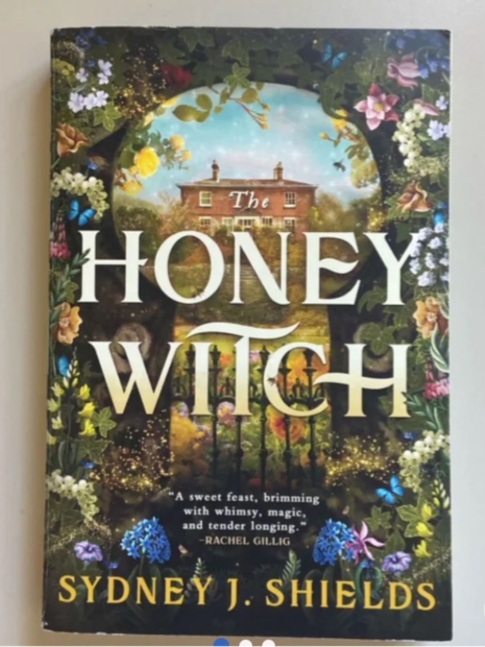 The Honey Witch by Sydney J. Shields - Floral Illustrated Paperback Book Novel
